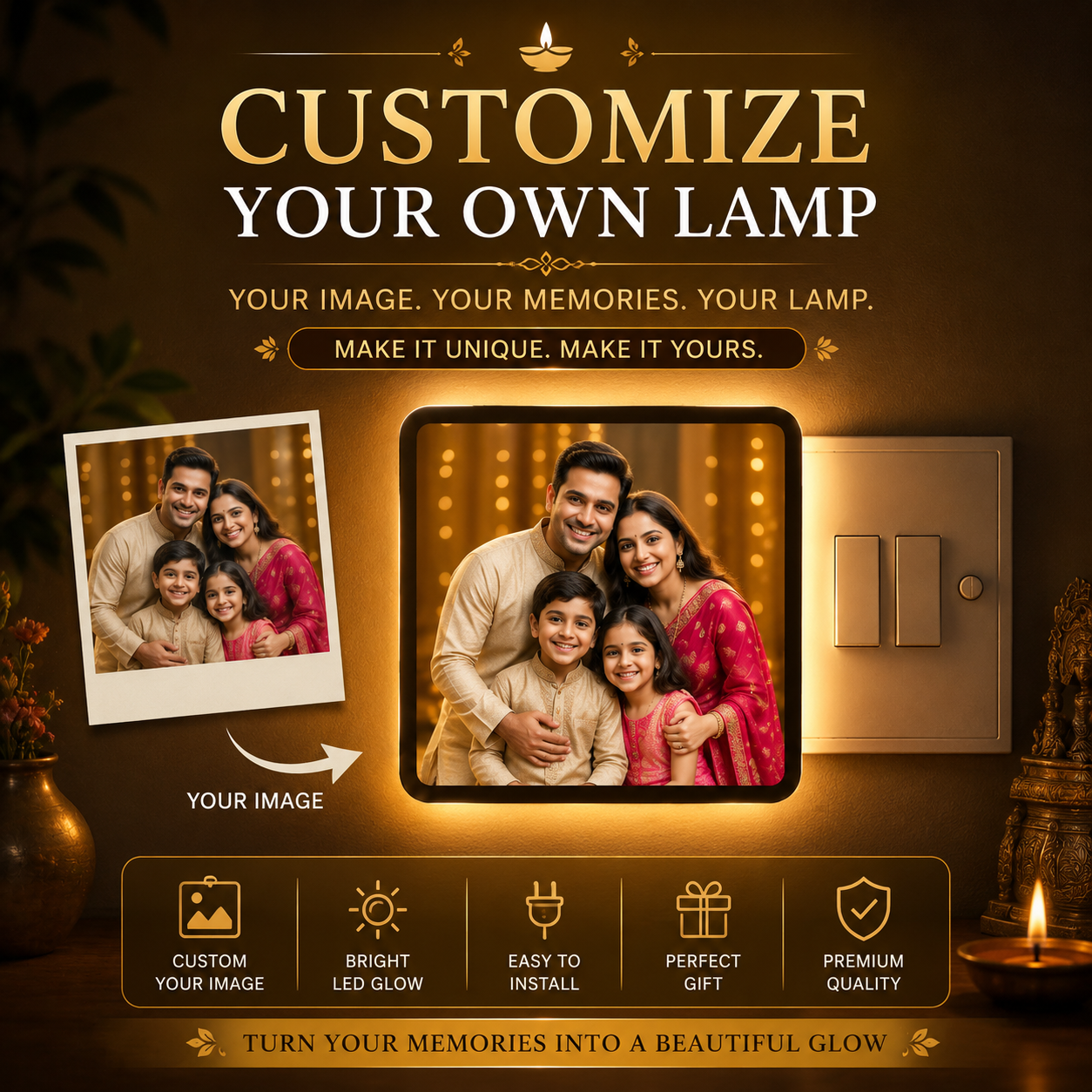 Personalized LED Lamp